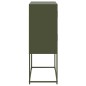 vidaXL Sideboard Olivgrün 68,5x38,5x107 cm Stahl vidaXL Sideboard Olivgrün 68,5x38,5x107 cm Stahl