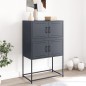 vidaXL Sideboard Anthrazit 68,5x38,5x107 cm Stahl vidaXL Sideboard Anthrazit 68,5x38,5x107 cm Stahl