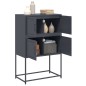 vidaXL Sideboard Anthrazit 68,5x38,5x107 cm Stahl vidaXL Sideboard Anthrazit 68,5x38,5x107 cm Stahl
