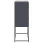 vidaXL Sideboard Anthrazit 68,5x38,5x107 cm Stahl vidaXL Sideboard Anthrazit 68,5x38,5x107 cm Stahl