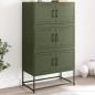 vidaXL Sideboard Olivgrün 68,5x38,5x123,5 cm Stahl vidaXL Sideboard Olivgrün 68,5x38,5x123,5 cm Stahl
