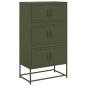 vidaXL Sideboard Olivgrün 68,5x38,5x123,5 cm Stahl vidaXL Sideboard Olivgrün 68,5x38,5x123,5 cm Stahl