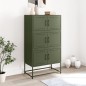 vidaXL Sideboard Olivgrün 68,5x38,5x123,5 cm Stahl vidaXL Sideboard Olivgrün 68,5x38,5x123,5 cm Stahl