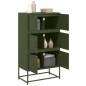 vidaXL Sideboard Olivgrün 68,5x38,5x123,5 cm Stahl vidaXL Sideboard Olivgrün 68,5x38,5x123,5 cm Stahl