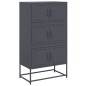 vidaXL Sideboard Anthrazit 68,5x38,5x123,5 cm Stahl vidaXL Sideboard Anthrazit 68,5x38,5x123,5 cm Stahl