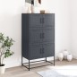 vidaXL Sideboard Anthrazit 68,5x38,5x123,5 cm Stahl vidaXL Sideboard Anthrazit 68,5x38,5x123,5 cm Stahl