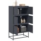 vidaXL Sideboard Anthrazit 68,5x38,5x123,5 cm Stahl vidaXL Sideboard Anthrazit 68,5x38,5x123,5 cm Stahl