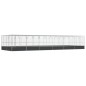 vidaXL Voliere mit Erweiterung Silbern 1246x414x212 cm Stahl vidaXL Voliere mit Erweiterung Silbern 1246x414x212 cm Stahl