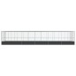 vidaXL Voliere mit Erweiterung Silbern 1139x307x212 cm Stahl vidaXL Voliere mit Erweiterung Silbern 1139x307x212 cm Stahl