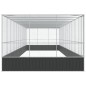 vidaXL Voliere mit Erweiterung Silbern 1139x307x212 cm Stahl vidaXL Voliere mit Erweiterung Silbern 1139x307x212 cm Stahl