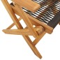 vidaXL Gartenstühle 8 Stk. Klappbar Schwarz Massivholz Akazie vidaXL Gartenstühle 8 Stk. Klappbar Schwarz Massivholz Akazie