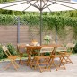 vidaXL Gartenstühle 6 Stk. Klappbar Beige Poly Rattan & Massivholz vidaXL Gartenstühle 6 Stk. Klappbar Beige Poly Rattan & Massivholz