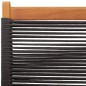 vidaXL Gartenstühle 4 Stk. Klappbar Schwarz Massivholz Akazie vidaXL Gartenstühle 4 Stk. Klappbar Schwarz Massivholz Akazie