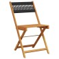 vidaXL Gartenstühle 6 Stk. Klappbar Schwarz Massivholz Akazie vidaXL Gartenstühle 6 Stk. Klappbar Schwarz Massivholz Akazie