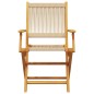 vidaXL Gartenstühle 8 Stk. Klappbar Beige Massivholz Akazie vidaXL Gartenstühle 8 Stk. Klappbar Beige Massivholz Akazie