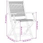 vidaXL Gartenstühle 8 Stk. Klappbar Beige Massivholz Akazie vidaXL Gartenstühle 8 Stk. Klappbar Beige Massivholz Akazie