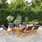 vidaXL Gartenstühle 8 Stk. Klappbar Anthrazit Stoff und Massivholz vidaXL Gartenstühle 8 Stk. Klappbar Anthrazit Stoff und Massivholz