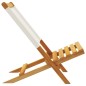 vidaXL Gartenstühle 4 Stk. Klappbar Cremeweiß Stoff und Massivholz vidaXL Gartenstühle 4 Stk. Klappbar Cremeweiß Stoff und Massivholz