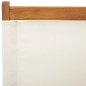 vidaXL Gartenstühle 4 Stk. Klappbar Cremeweiß Stoff und Massivholz vidaXL Gartenstühle 4 Stk. Klappbar Cremeweiß Stoff und Massivholz