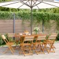 vidaXL Gartenstühle 8 Stk. Klappbar Beige Massivholz Akazie vidaXL Gartenstühle 8 Stk. Klappbar Beige Massivholz Akazie