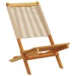 vidaXL Gartenstühle 6 Stk. Klappbar Beige Massivholz Akazie vidaXL Gartenstühle 6 Stk. Klappbar Beige Massivholz Akazie
