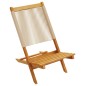 vidaXL Gartenstühle 6 Stk. Klappbar Beige Massivholz Akazie vidaXL Gartenstühle 6 Stk. Klappbar Beige Massivholz Akazie