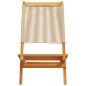 vidaXL Gartenstühle 6 Stk. Klappbar Beige Massivholz Akazie vidaXL Gartenstühle 6 Stk. Klappbar Beige Massivholz Akazie