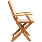 vidaXL Gartenstühle 6 Stk. Klappbar Beige Stoff und Massivholz vidaXL Gartenstühle 6 Stk. Klappbar Beige Stoff und Massivholz