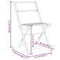 vidaXL Gartenstühle 4 Stk. Klappbar Taupe Stoff und Massivholz vidaXL Gartenstühle 4 Stk. Klappbar Taupe Stoff und Massivholz