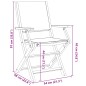 vidaXL Gartenstühle 6 Stk. Klappbar Blau und Weiß Stoff und Massivholz vidaXL Gartenstühle 6 Stk. Klappbar Blau und Weiß Stoff und Massivholz