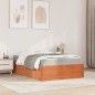 vidaXL Bett mit Matratze Wachsbraun 140x190 cm Massivholz Kiefer vidaXL Bett mit Matratze Wachsbraun 140x190 cm Massivholz Kiefer