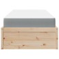 vidaXL Bett mit Matratze 90x190 cm Massivholz Kiefer vidaXL Bett mit Matratze 90x190 cm Massivholz Kiefer