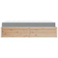 vidaXL Bett mit Matratze 90x190 cm Massivholz Kiefer vidaXL Bett mit Matratze 90x190 cm Massivholz Kiefer