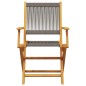 vidaXL 3-tlg. Bistro-Set Grau Polypropylen und Massivholz vidaXL 3-tlg. Bistro-Set Grau Polypropylen und Massivholz