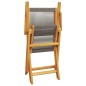 vidaXL 3-tlg. Bistro-Set Grau Polypropylen und Massivholz vidaXL 3-tlg. Bistro-Set Grau Polypropylen und Massivholz
