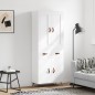 Highboard Weiß 69,5x34x180 cm Holzwerkstoff Highboard Weiß 69,5x34x180 cm Holzwerkstoff