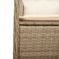vidaXL Gartensessel mit Kissen 2 Stk. Verstellbar Beige Poly Rattan vidaXL Gartensessel mit Kissen 2 Stk. Verstellbar Beige Poly Rattan