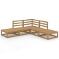 5-tlg. Garten-Lounge-Set Honigbraun Massivholz Kiefer 5-tlg. Garten-Lounge-Set Honigbraun Massivholz Kiefer