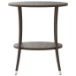 vidaXL Outdoor-Lehnstühle 2 Stk. mit Tisch Braun Poly Rattan vidaXL Outdoor-Lehnstühle 2 Stk. mit Tisch Braun Poly Rattan