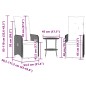 vidaXL Outdoor-Lehnstühle 2 Stk. mit Tisch Braun Poly Rattan vidaXL Outdoor-Lehnstühle 2 Stk. mit Tisch Braun Poly Rattan