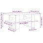 vidaXL Couchtisch Betongrau 102x55x42 cm Holzwerkstoff vidaXL Couchtisch Betongrau 102x55x42 cm Holzwerkstoff