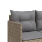 vidaXL 5-tlg. Garten-Sofagarnitur mit Kissen Beige Poly Rattan vidaXL 5-tlg. Garten-Sofagarnitur mit Kissen Beige Poly Rattan