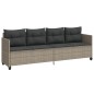 vidaXL 5-tlg. Garten-Sofagarnitur mit Kissen Hellgrau Poly Rattan vidaXL 5-tlg. Garten-Sofagarnitur mit Kissen Hellgrau Poly Rattan