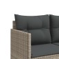 vidaXL 5-tlg. Garten-Sofagarnitur mit Kissen Hellgrau Poly Rattan vidaXL 5-tlg. Garten-Sofagarnitur mit Kissen Hellgrau Poly Rattan