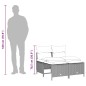 vidaXL 5-tlg. Garten-Sofagarnitur mit Kissen Hellgrau Poly Rattan vidaXL 5-tlg. Garten-Sofagarnitur mit Kissen Hellgrau Poly Rattan