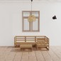 5-tlg. Garten-Lounge-Set Honigbraun Massivholz Kiefer 5-tlg. Garten-Lounge-Set Honigbraun Massivholz Kiefer
