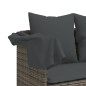 vidaXL 5-tlg. Garten-Sofagarnitur mit Kissen Grau Poly Rattan vidaXL 5-tlg. Garten-Sofagarnitur mit Kissen Grau Poly Rattan
