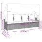 vidaXL 5-tlg. Garten-Sofagarnitur mit Kissen Grau Poly Rattan vidaXL 5-tlg. Garten-Sofagarnitur mit Kissen Grau Poly Rattan