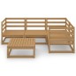 5-tlg. Garten-Lounge-Set Honigbraun Massivholz Kiefer 5-tlg. Garten-Lounge-Set Honigbraun Massivholz Kiefer