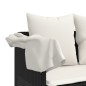 vidaXL 5-tlg. Garten-Sofagarnitur mit Kissen Schwarz Poly Rattan vidaXL 5-tlg. Garten-Sofagarnitur mit Kissen Schwarz Poly Rattan